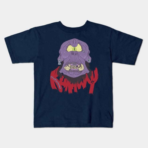 cyclops Kids T-Shirt by tinbott